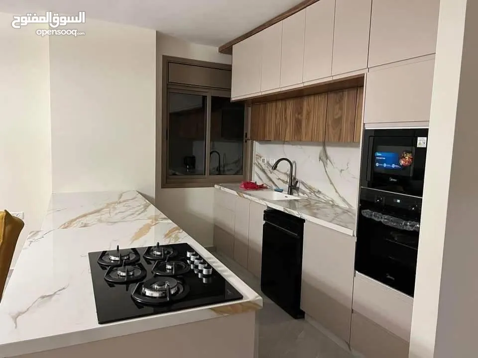 شقه مفروشه للايجار في عين منجد فرش جديد