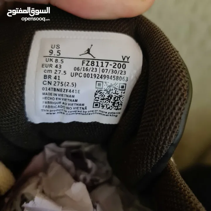 [سنيكرز  جديد نمرة 43] نايكي جوردان جمب مان جاك (ترافيس سكوت) المميز