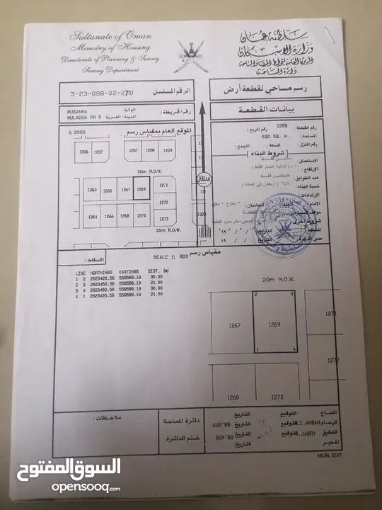 أرضين في المصنعه تحديدًا في الملده الخامس