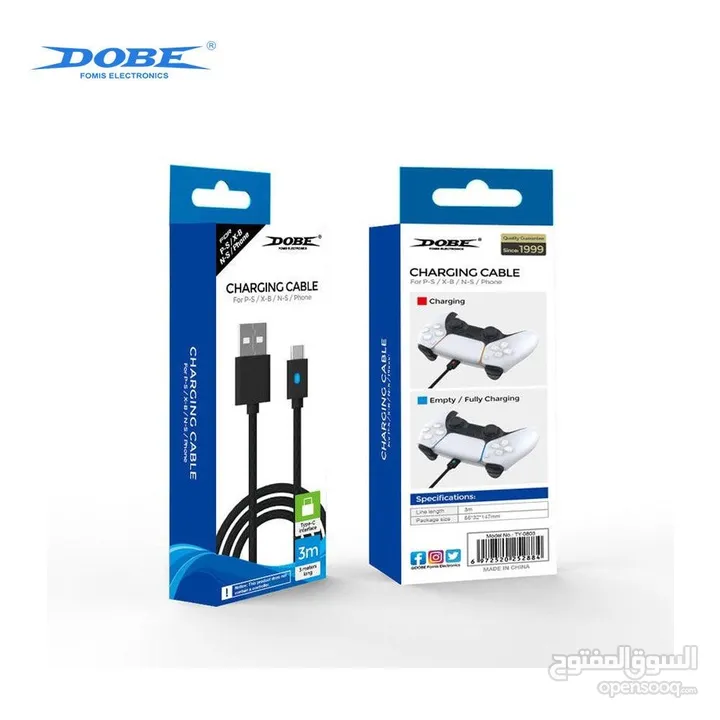 شاحن يد 3 متر دوبي البلايستيشن 5 type c Dobe data cable