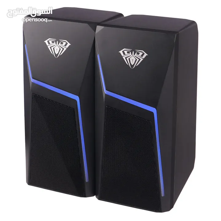سماعات كمبيوتر جيمنغ  مضيئة مميزة  Aula Speaker N-521 Gaming RGB Lights OG