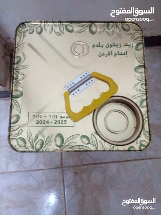 تنكة زيت زيتون واحدة انتاج 2024/2025