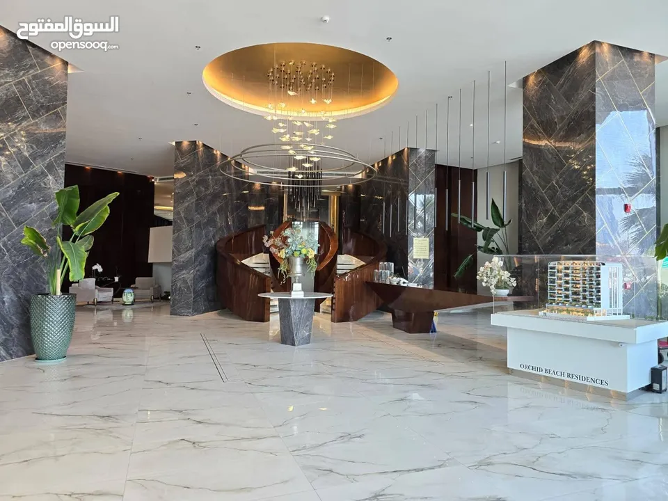 استوديو للايجار مفروش شامل الكهرباء في السيف  برج Spiral Orchid Residence