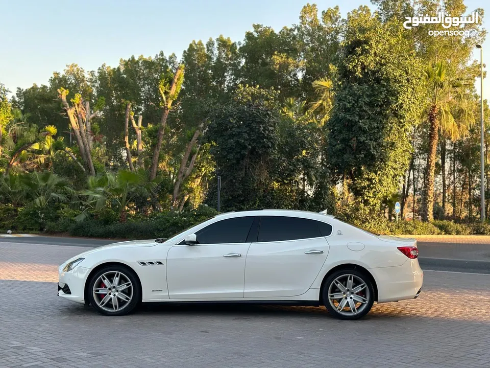 Maserati Quattroporte S 2018 White  3.0L V6 Engine  Perfect Condition