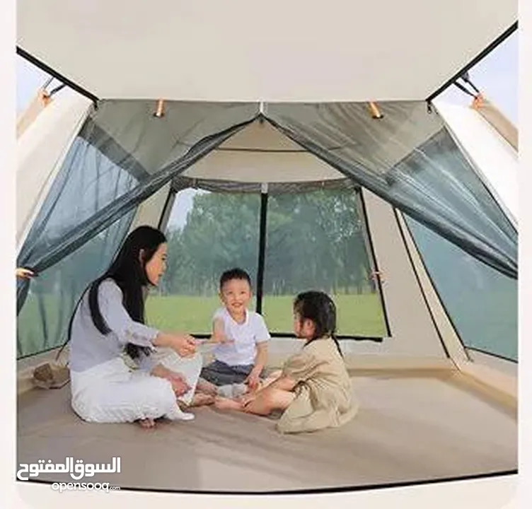 خيمة متنقلة اوتوماتيك لون ابيض: