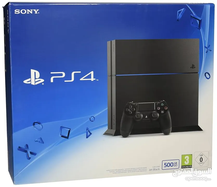 Ps4 Refurbished With Box and 2 Controller Copy A بلاستيشن مجددة مع مسكتين جداد جودة عالية