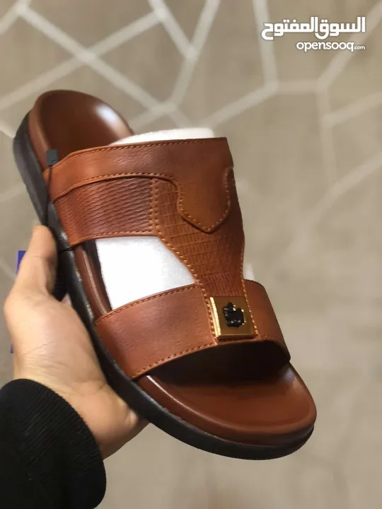بابوج رجالي  جلد طبيعي طبي صناعة مصرية مكفول من انتاجنا الخاص جلد طبيعي