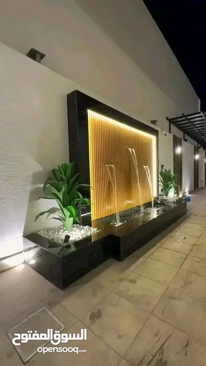 تصميم خارجي شلالات باربكيو