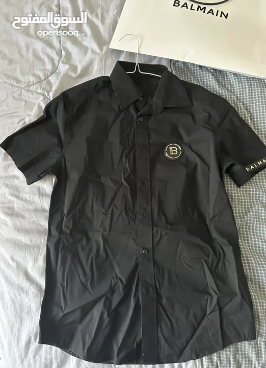 Black Balmain shirt (قميص بالمان اسود)