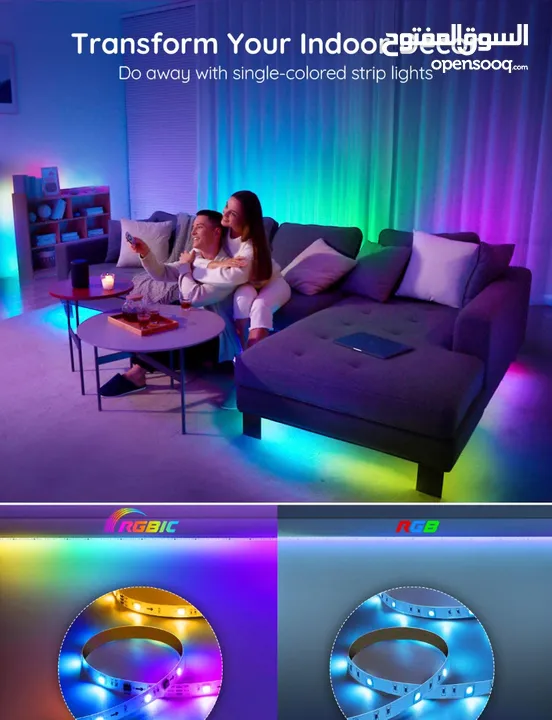 Govee Smart LED Strip Lights اضاءة RGB