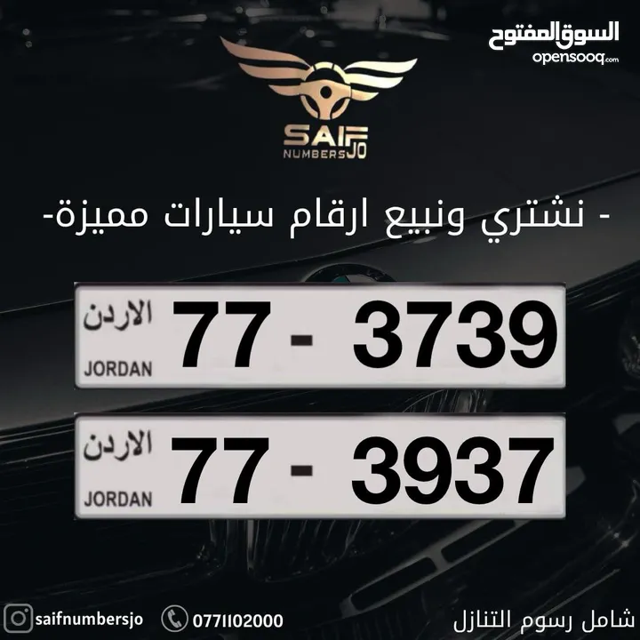 ارقام مميزه شامل رسوم التنازل