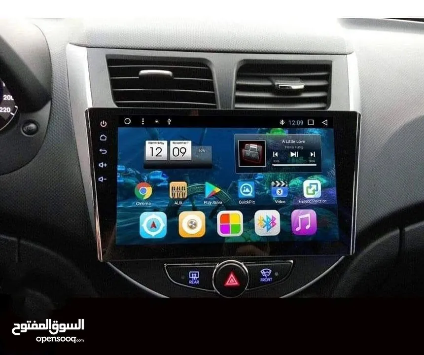 شاشة الاندرويد للسيارة حجم 9 انش android system big screen hd1080p مشغل الوسائط المتعددة .