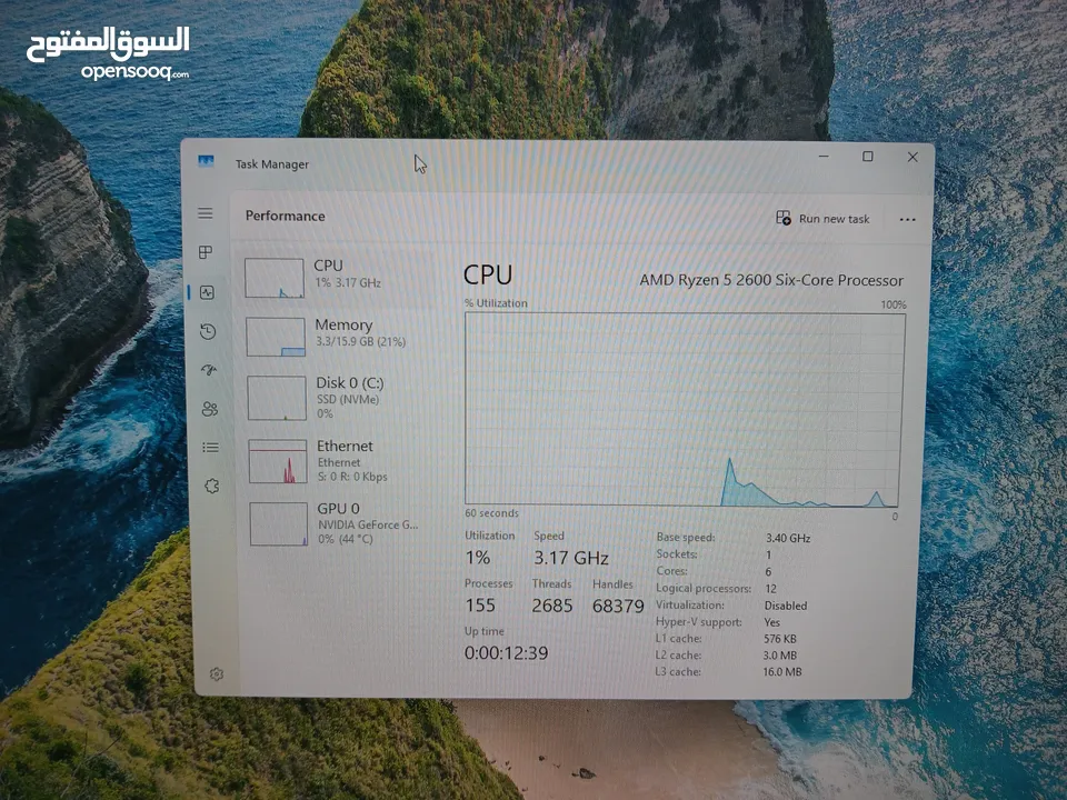 PC Gaming مستعمل بعض القطع جديدة