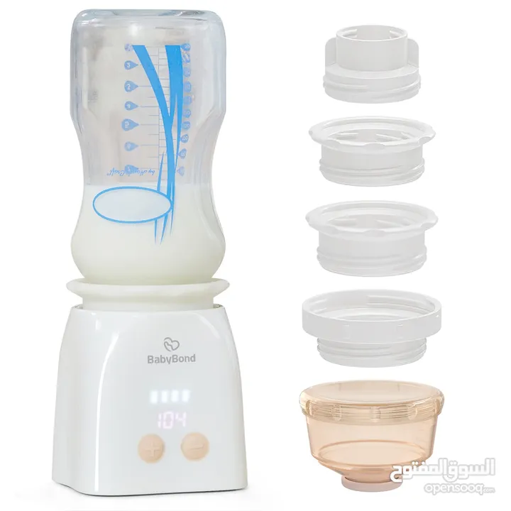 مسخن حليب الأطفال قابل للشحن للرضاعات مع 4 رؤس مختلفة Baby Bottle Warmer