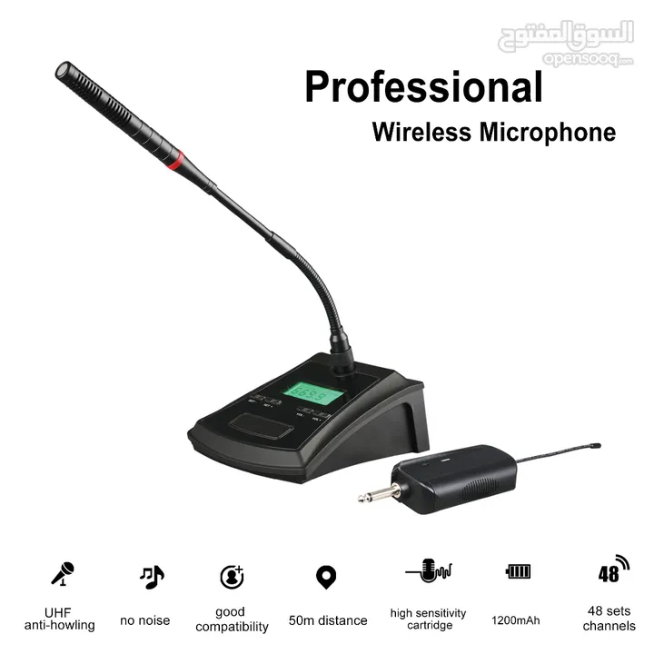 ميكرفون قاعدة لاسلكي X-H01 Wireless Microphone UHF Conference System