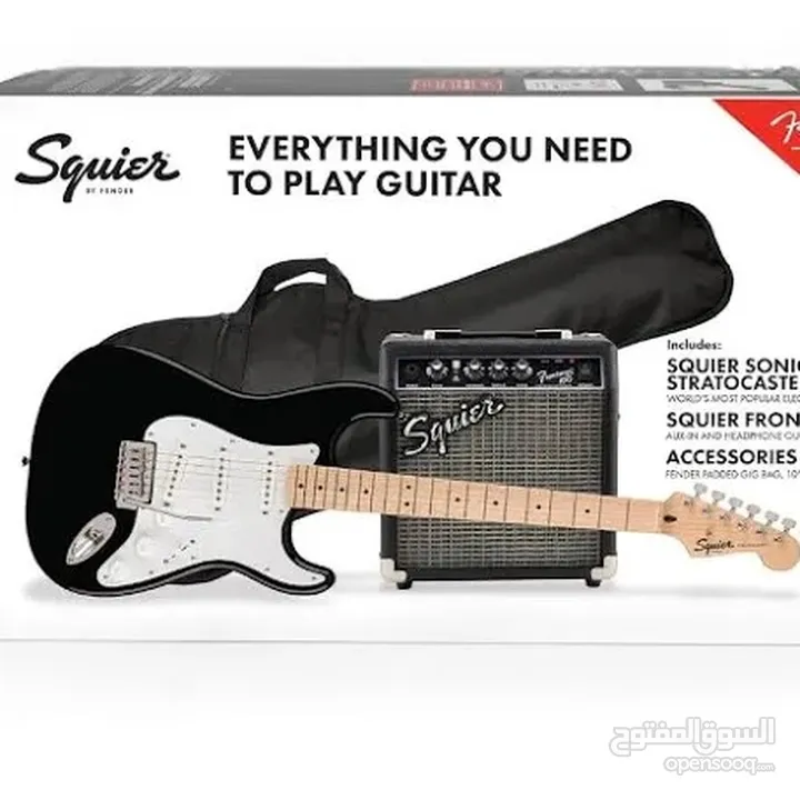 Comes with bag amplifier guitar and Ernie ball cable