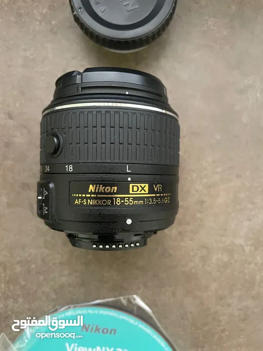 كاميرا Nikon d3300 مستعمل بحالة الوكالة مع ستاند للبيع