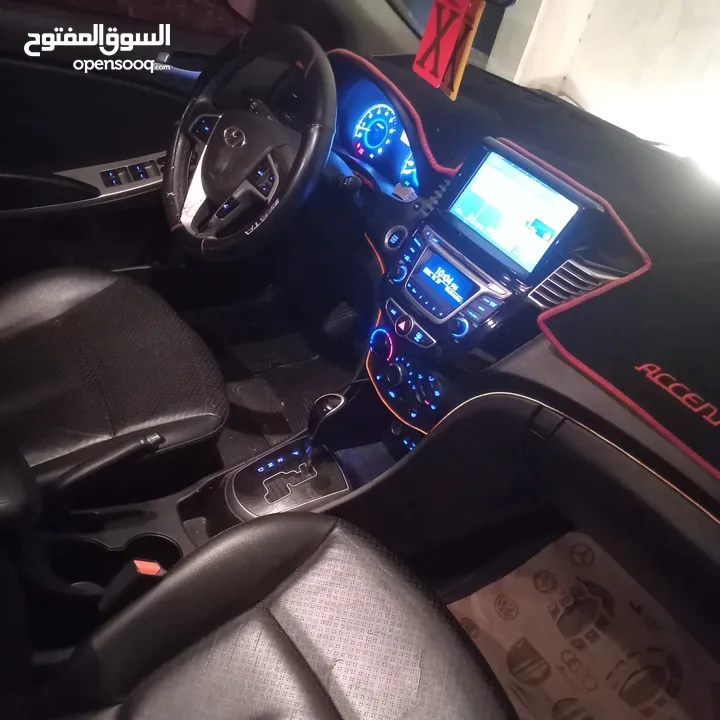 هونداي اكسنت 2016 بنزين أوتوماتيك بصمة دهان شركة