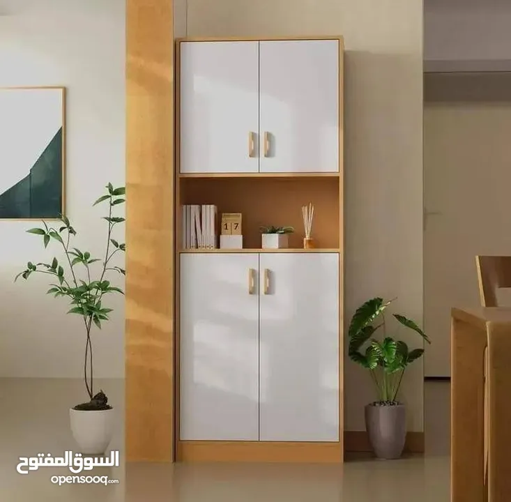 خزانة 4 ابواب مع رف وسط