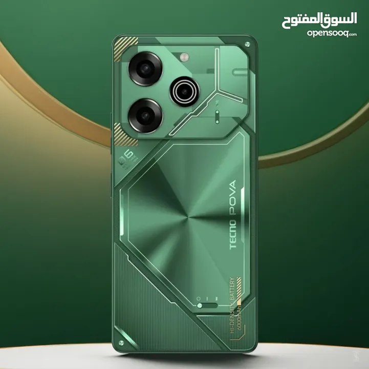 Tecno pova 6 pro 5g مستعمل بحالة ممتازة شبه الوكالة مع كامل ملحقاته السعر قابل للتفاوض