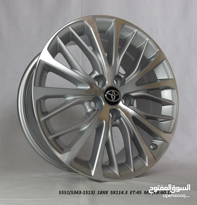 18" 2018-2020 Toyota Camry XLE  Machine Silver