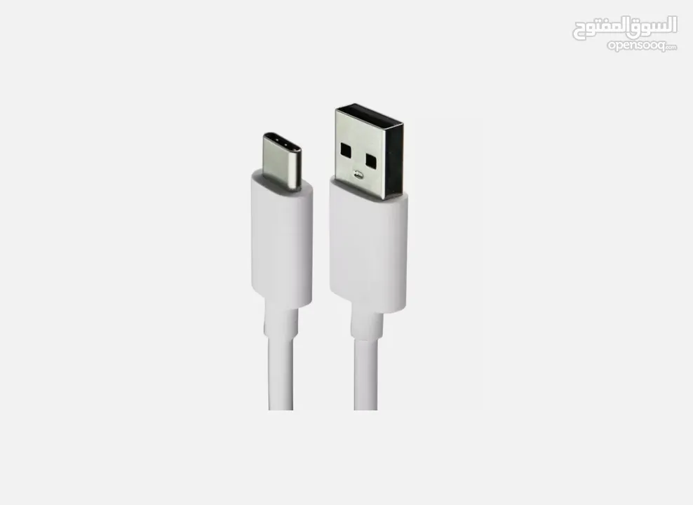 USB-C to USB-A White Charging & Data Cable (3FT, 1M)