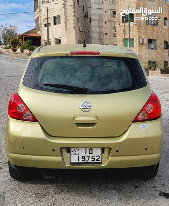 نيسان تيدا NISSAN TIIDA موديل 2008 متور 1800cc راكب جديد  جير عادي