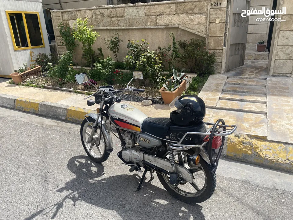 Motorbike with helment and locks