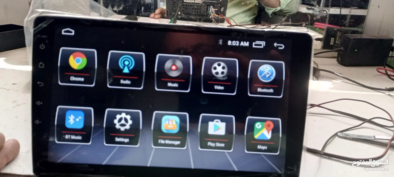 شاشه  سياره اندرويد  بلوتوث راديو فلاشه اكزولري نظام فيديو يوتيوب ماب  كاميرا فل مع نظام كار بلاي