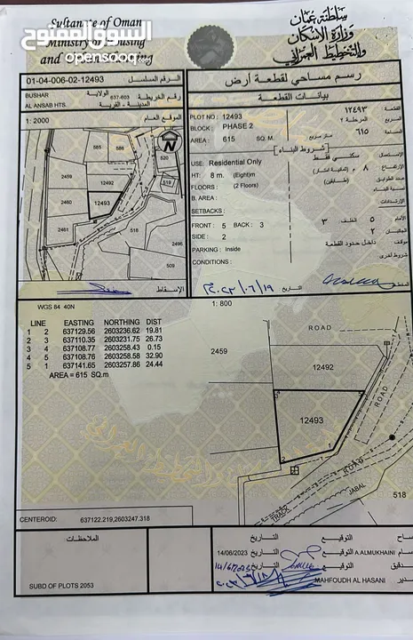 615 m2 land for sale in Ansab  أرض للبيع في الأنصب