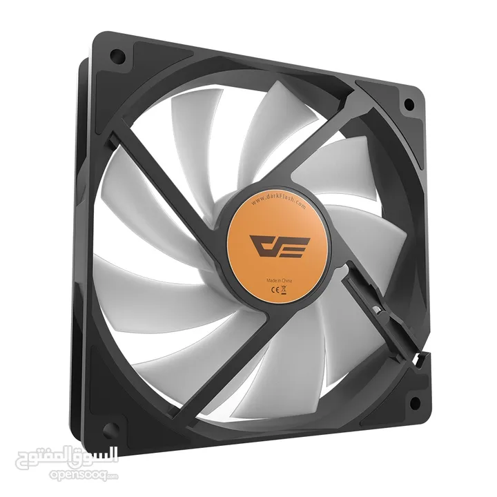 مروحة تبريد دارك فلاش جيمنج اصليه لكيسات الكومبيوتر ار جي بي DARKFLASH 120mm RGB GAMING CASE FAN