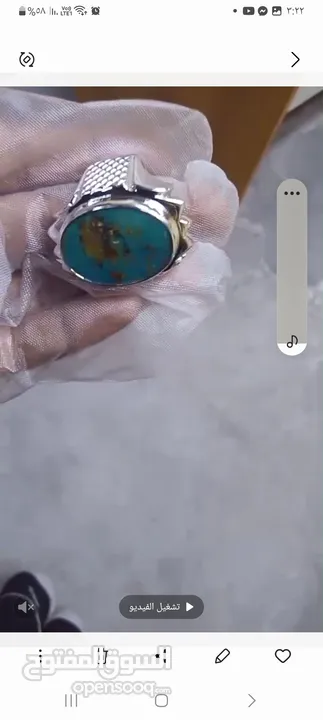 خاتم فيروز ثقيل للبيع