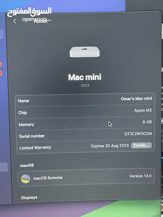 Mac Mini M2 8gb ram / 500gb
