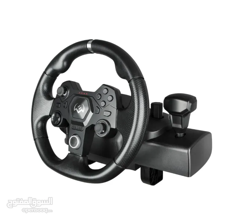 ستيرنغ ويل مقود سواقة مع بريكات لأجهزة الـ PC و البلايستيشن AP7 Steering