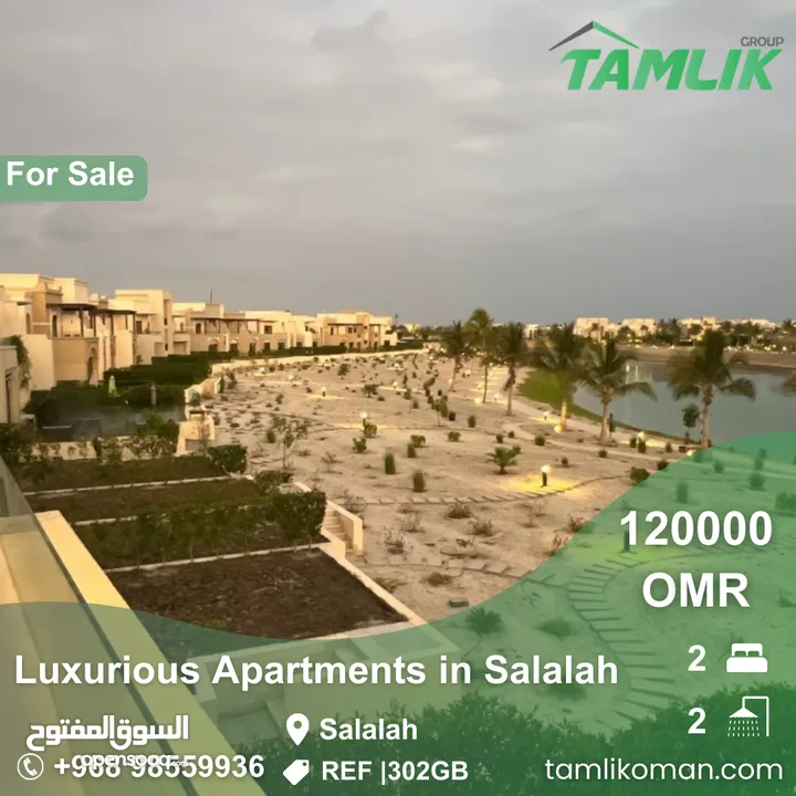 Luxurious Apartments for Sale in Salalah  REF 302GB