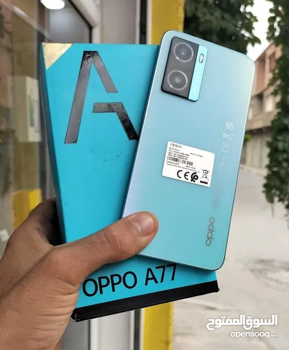 مستعمل ايام oppo A77 رام 8 جيجا 128 أغراضة والكرتونة الاصليه متوفر توصيل