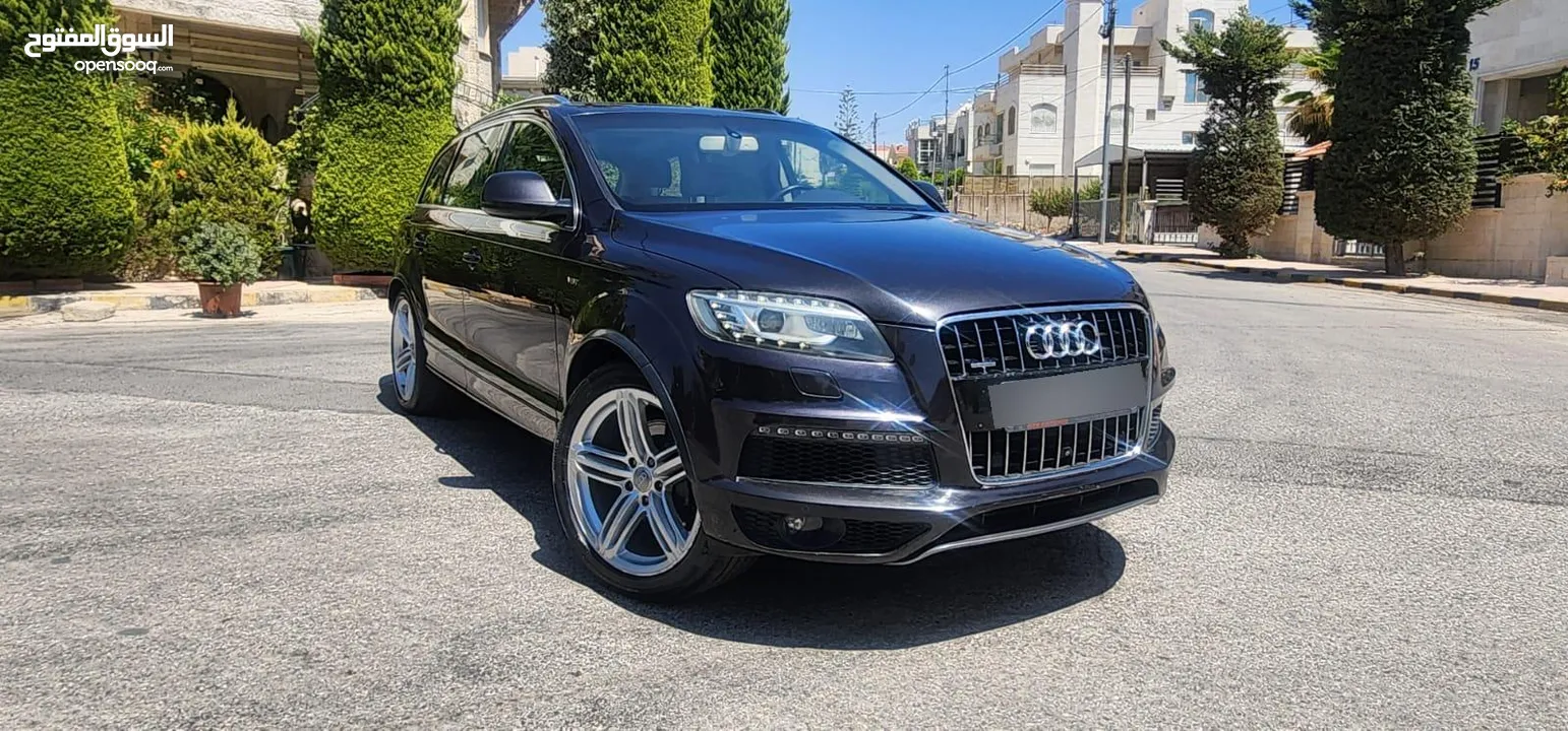 كاش أو اقساط من المالك AUDI Q7 2013 SLINE ممشى قليل 3.0cc سوبر تشارج فل كامل أعلى صنف فحص كامل
