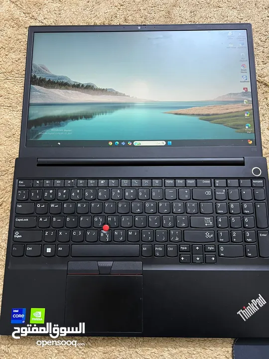 لابتوب الجيل ال12 Core i7 think pad e15 استعمال خفيف جدا واقل من سنه