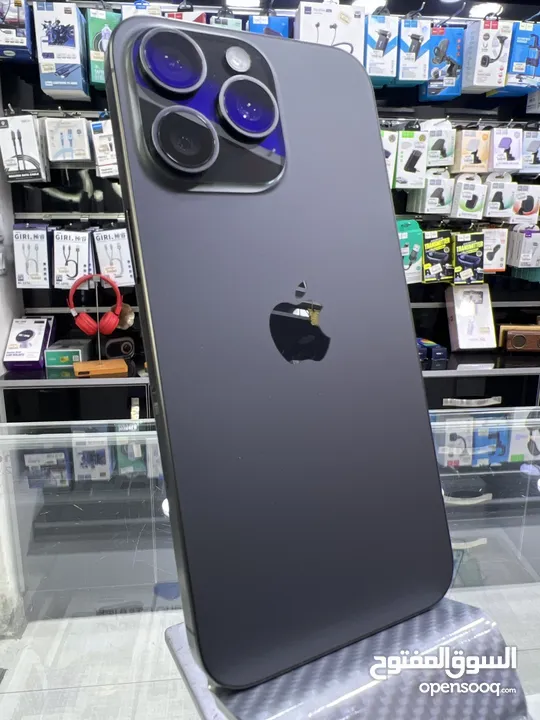 iPhone 15 Pro Max (256 GB) ايفون 15 برو ماكس مستعمل بحالة الوكالة مش مفتوح او مصلح نهائيا بطارية 89