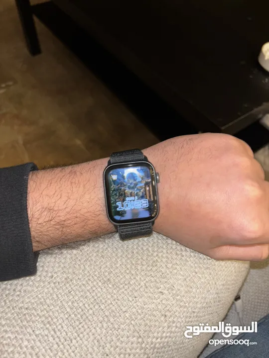 Apple Watch Series 5 44m   with the   Original package   and 4 straps and a pice for the charger