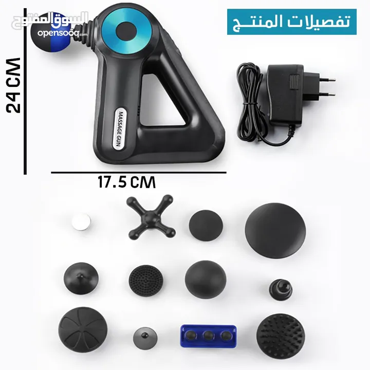 جهاز المساج المتطور 12×1 الجديد فرد جهاز مساج 12 راس شحن تدليك رجاج التدليك لكل الجسم