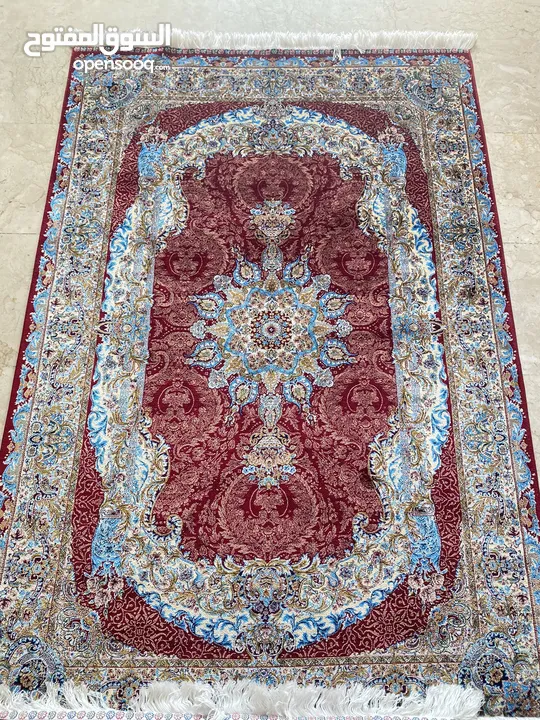 Persian Silk carpets  and came in different colors