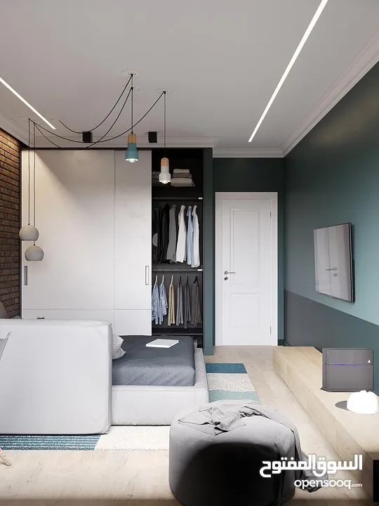 تصميم داخلي 3D وإشراف وتنفيذ