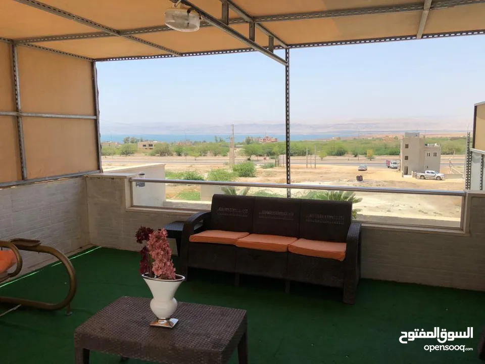 فيلا مفروشه  للايجار في البحر الميت شارع الفنادقمع بركه مدفيه