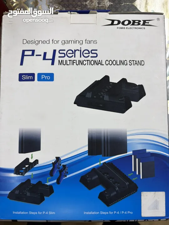 قاعدة PS4 و اشرطة ومبرد متعددة الوظائف لجهاز PS4
