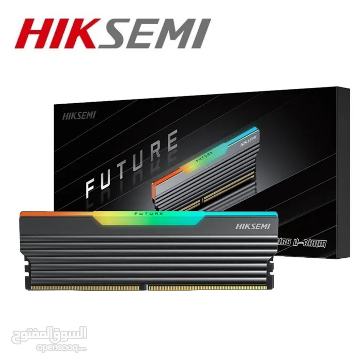 رام كمبيوتر سريعة النقل مضيئة رجب جديدة هيكسيمي 16GB & 8GB Hiksemi Future RGB Ram 3200Hz DDR4