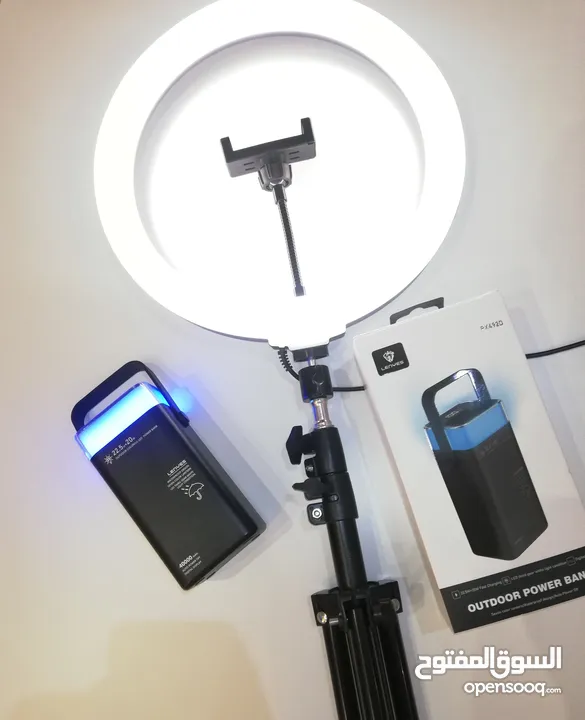 Power bank +Ring light