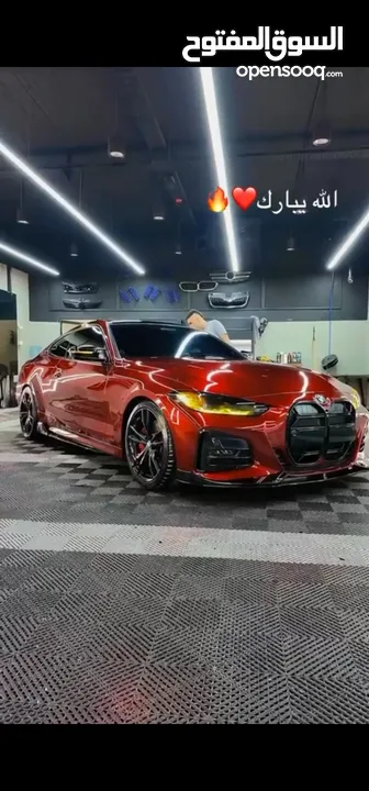 BMW 430 i M PACKAGE   لون الاصلي كحلي ملزق خمري  سعر مغري على الكاش