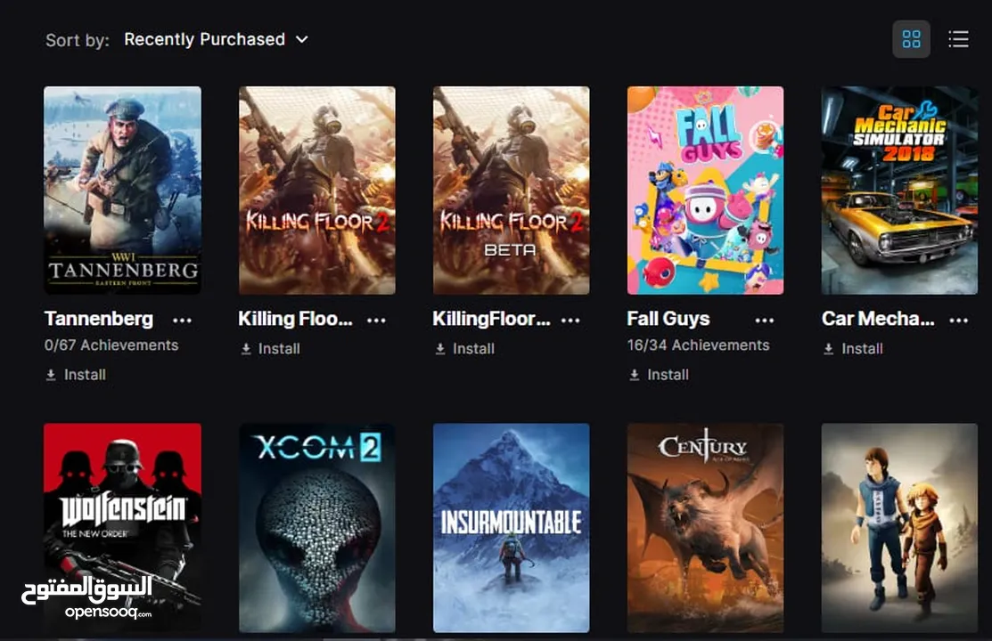 حساب epic games فيه مكتبة العاب ممتازة وحساب فورت وروكت نادرين