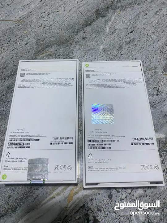 لون صحراوي جهاز جديد غير مفعل مع كفاله تبدأ من التفعيلIphone 16 pro max 256  ازرقIphone 16 plus 128